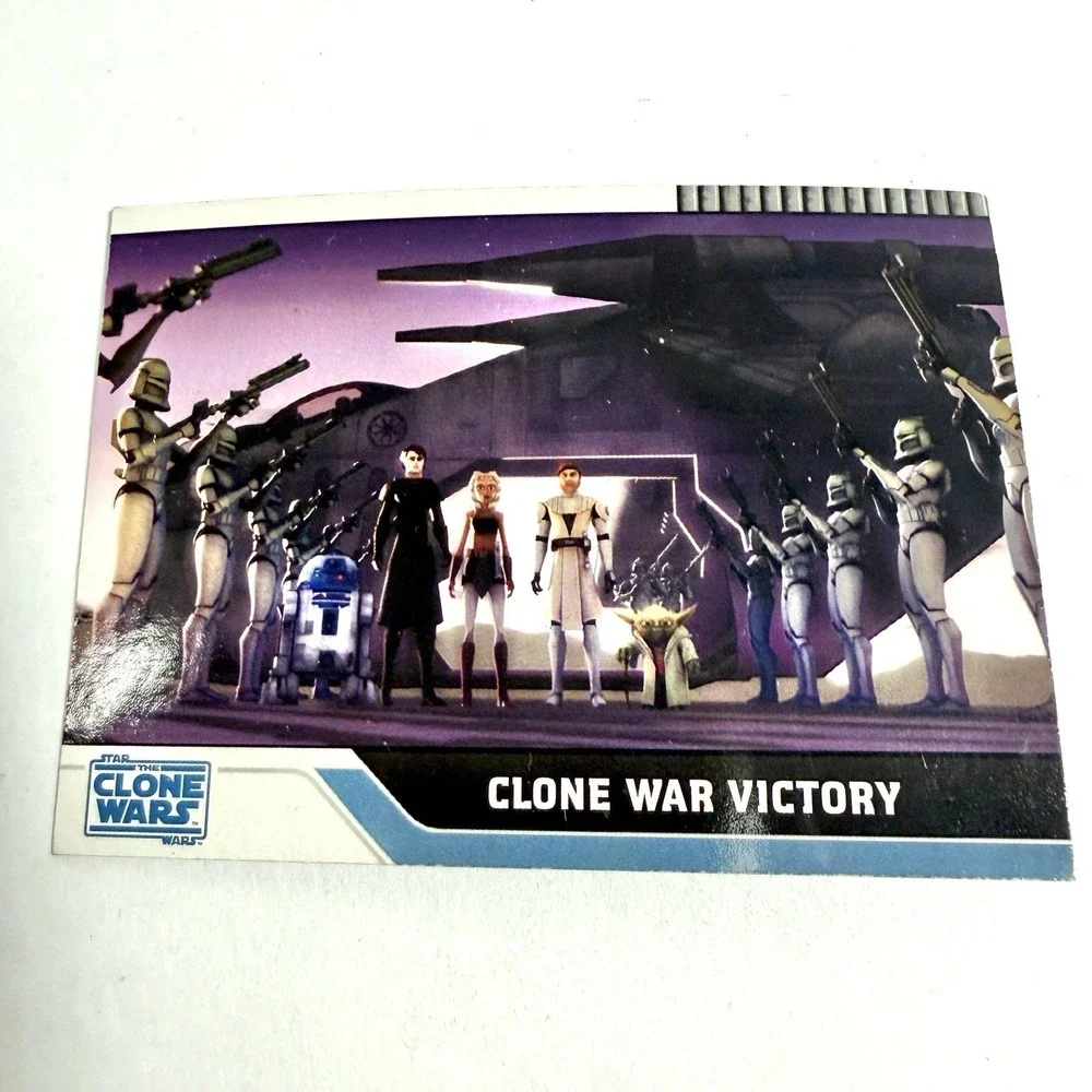 Star Wars Clone Wars Card Lot Topps 2008 Ahsoka Yoda Obi Wan 5 Cards